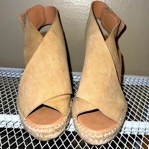 Maypol Anthropologie peep toe Espadrille wedges made in Spain EU:40 US:9 ☀️